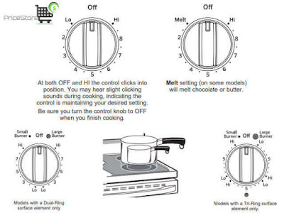 مقابض فرن جنرال اليكتريك الكهربائي