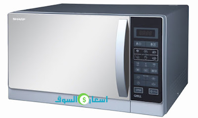 ميكروويف شارب 25 لتر سيلفر بالشواية موديل R-750MRS
