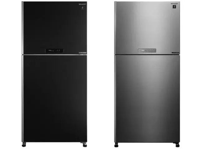 ثلاجة شارب 18 قدم اسود ديجيتال انفرتر نوفروست 2 باب موديل SJ-PV63G ثلاجة شارب 18 قدم اسود ديجيتال انفرتر نوفروست 2 باب موديل SJ-PV63G