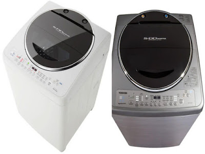 غسالة توشيبا فوق اتوماتيك 15 كيلو سيلفر وابيض موديل AEW-DC1500SUP