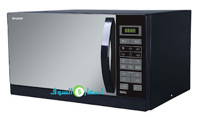 ميكروويف شارب 25 لتر اسود بالشواية موديل R-750MRK