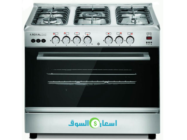 -بوتاجاز-رويال-جاز-كريستال-كاست-ستانلس-5-شعلة-عرض-90