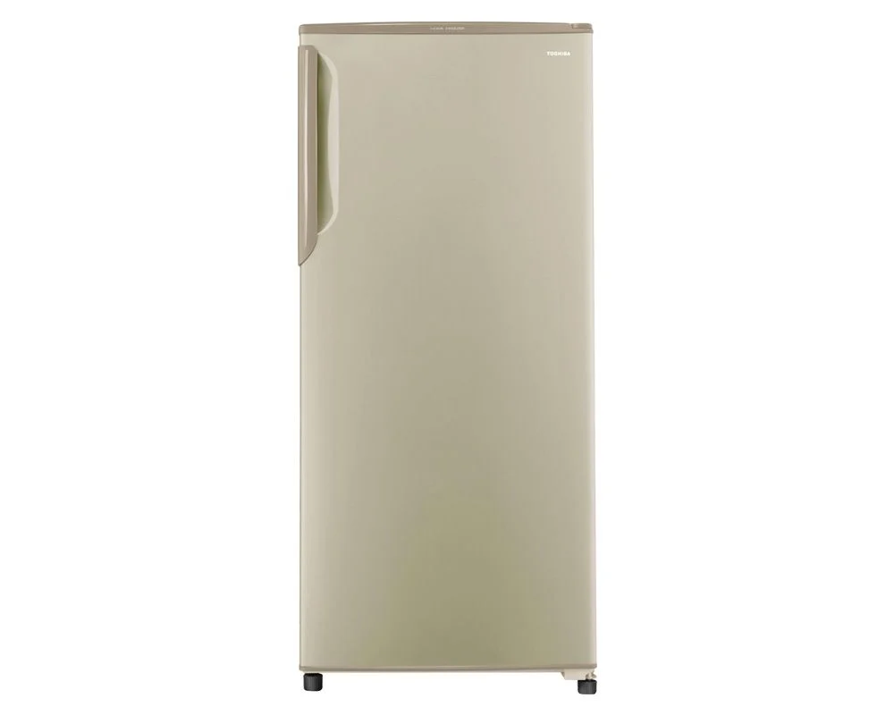 toshiba deep freezer no frost 4 drawers 185 liter in gold color with quick freezing gf 18h g