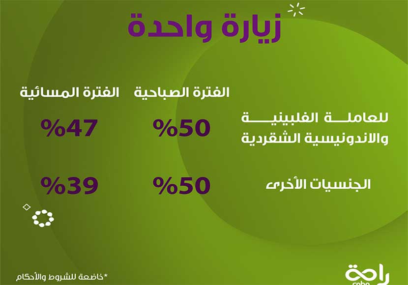 عروض و اسعار سماسكو بالشهر 2023 " الشركه السعوديه للاستقدام" 2 عروض سماسكو راحة زيارة واحدة